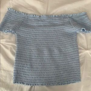 OFF THE SHOULDER CROP TOP